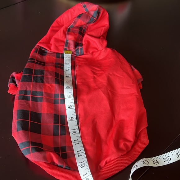 Dog plaid hoodie size M - Picture 2 of 5
